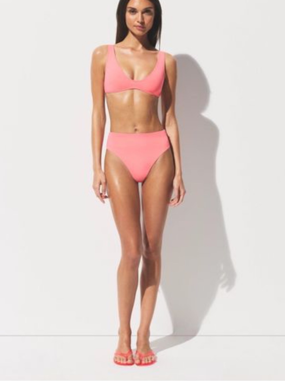 SKIMS NWT Signature Swim Mid Waist Bottom - Melon